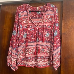 Spell Folktown OG blouse XS Wine